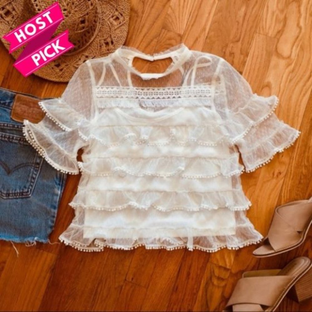White Lace Top